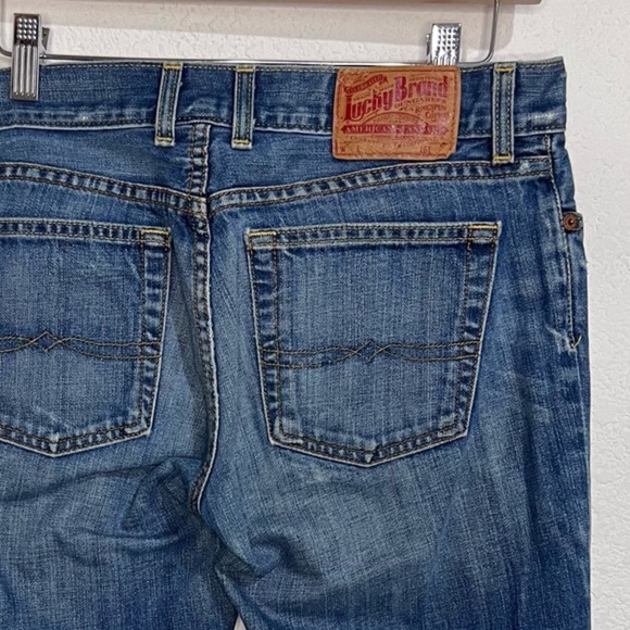 Lucky Brand Sweet Dreams Button Fly Bootcut Distressed Whiskered 6/28 - Picture 7 of 13